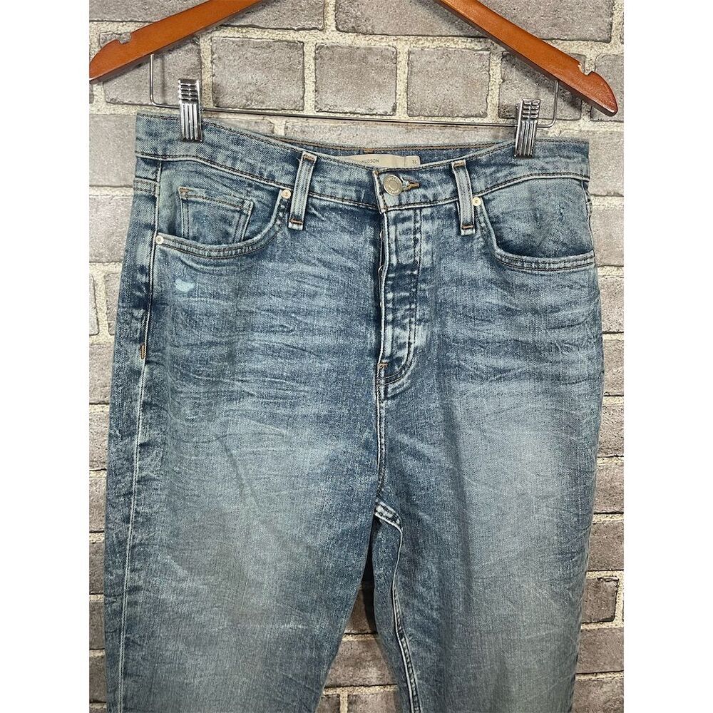 High Rise Button Fly Denim Jeans - Picture 3 of 8